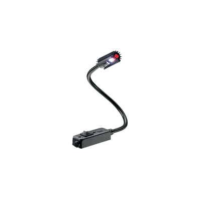 LITTLELITE, 12", On/Off switch, wired base, W/R LED modes, End neck / Vert mount