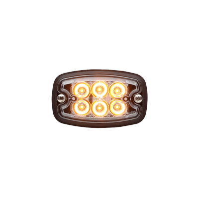 Whelen, M2 Series LED Flashing - Amber w/ Clear Lens