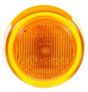 Truck-Lite, 10 Series, LED, Yellow Round, 2 Diode, Marker Clr Light, P2, Fit 'N Forget M/C, 12V