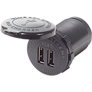 Blue Sea Systems, 1045 Fast Charge Dual USB Charger Socket Mount