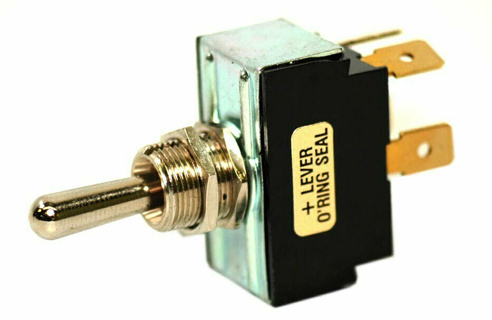 K4, Off / On / On Double Pole, 20 Amp, Toggle Switch w/ Tab Terminals