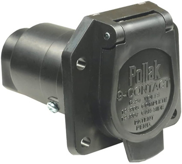 Pollak, 9-Way Rv Connector Socket, Packaged