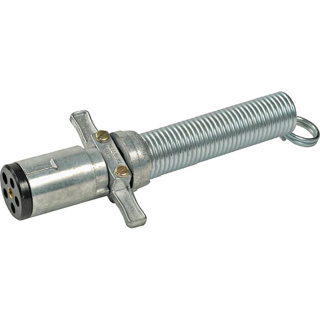 6-POLE ROUND PLUG TRAILER CONNECTOR ASSEMBLY