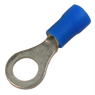 Pico, Ring Terminal, 16-14 AWG, 1/4" Stud, Vinyl Insulated - Blue