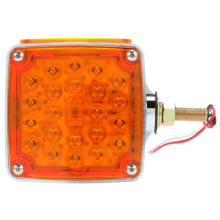 Truck-Lite, Signal-Stat LED Square Pedestal Light, LH - Red/Amber