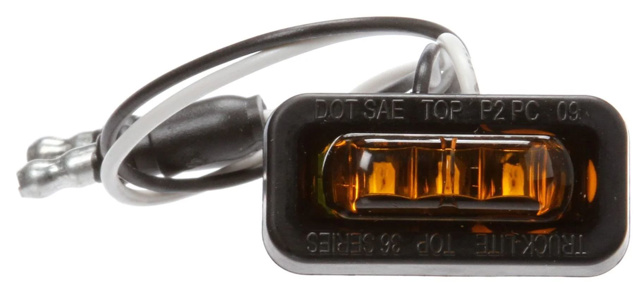 Truck-Lite, LED 36 Series FLEX Lamp, Side Exit Wire - Amber