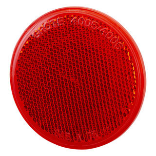 Grote, Sealed 3" Round Stick-On Reflector - Red