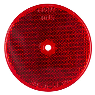 Grote, 3.5" Sealed Center-Mount Reflector - Red