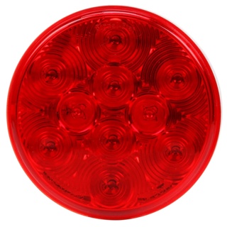 Trucklite, LED Signal Stat S/T/T 4" Round 10 Diode Red