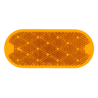 Grote, Oval Reflector Stick On/Screw On - Yellow