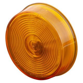 Grote, 2 1/2" Round Clearance Marker Lights, Optic Lens, 12V - Amber