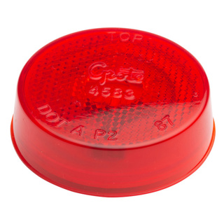 Grote, 2 1/2" Round Clearance Marker Lights, Built-In Reflector, 12V - Red