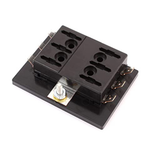 Cole Hersee, ATO Fuse Block w/ Common Hot Feeds 6V-32VDC, 6 Position 