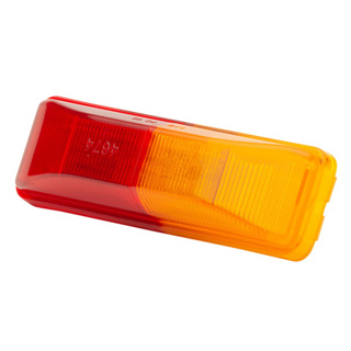 Grote, Rectangular Clearance Marker Lights, Split Lens - Red/Amber