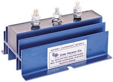 Cole Hersee, 3-Stud 70 Amp 12-36V DC Battery Isolator