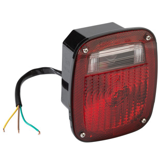 STT LAMP, RED, 3-STUD P'BILT/CHEVY®/JEEP®/GMC® REPLACEMENT W/PIGTAIL