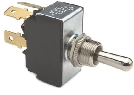 Standard Heavy Duty Metal Toggle Switch, DPDT, 25A, On-On