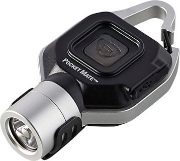 Streamlight, Pocket Mate 325-Lumen Keychain/Clip-on USB Rechargeable Flashlight - Silver