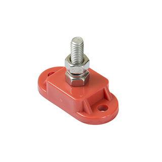 Del City, Stud Type Power Distribution Junction Block - Red