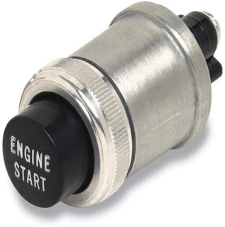 Cole Hersee, Engine Start Momentary Switch - Black