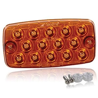 Maxxima, Surface Mount Low Profile 0.4" Ultra Thin LED Light - Amber Park Rear Turn