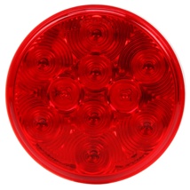 Truck-Lite, LED Signal Stat S/T/T 4" Round 10 Diode Red
