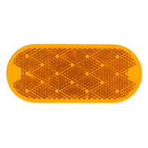 Grote, Oval Reflector Stick On/Screw On - Yellow