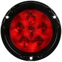Truck-Lite, LED Super 44 S/T/T 6 Diode w/ Black Flange - Red