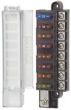 Blue Sea Systems ST Blade Compact Fuse Blocks, 8 Circuit