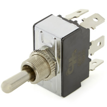 Cole Hersee, Standard Heavy Duty Metal Toggle Switch, DPDT, On-Off-On