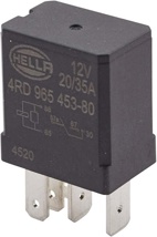Hella, Relay Micro 12V 20/10A SPDT RES