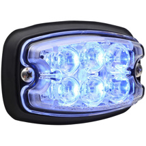 Whelen, M2 Series LED Flashing - Blue w/ Clear Lens