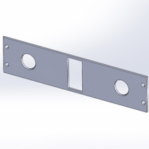 Troy, 2" Face Plate, Fits 2x DC outlet holes; 1x Rocker Switch hole
