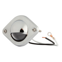 Grote, Hi Count LED Courtesy Light, Steel Cover, Chrome Housing - Clear