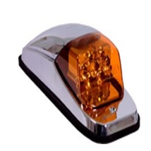 Maxxima, Chrome LED Upper Cab Marker Light - Clear Lens