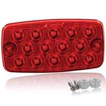 Maxxima, Surface Mount Low Profile 0.4" Ultra Thin LED Light - Red Stop/Tail/Turn