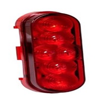 Maxxima, 6 LED LightningS series Oval Stop/Tail/Turn Light - Red