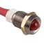 K4, Standard Red LED Indicator Light, Chrome Bezel, 30 mcd Light Output - Red