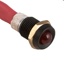 K4, Standard Red LED Indicator Light, Black Bezel, 30 mcd Light Output - Red