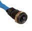 K4, Standard LED Indicator Light, Black Bezel 60 mcd Light Output - Blue