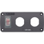 Blue Sea Systems, 2 Socket Mounting Plate w/ Switch