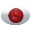 Grote, M3 Series LED Clearance Marker Lights, .180 Molded Bullet w/ Bezel - Red
