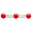Grote, Low-Profile Light Bar Round Style - Red