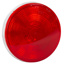 STT LAMP, RED, 4" ROUND, FEMALE PIN, 3 DIODE