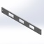 Troy, 1" Face Plate, Fits three Switch cut-out
